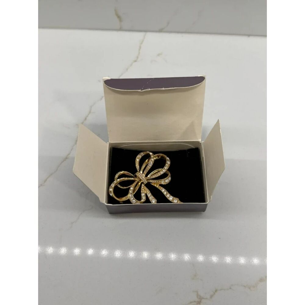 Avon Vintage 1993 Kenneth Jay Lane Lustrous Bow Pin